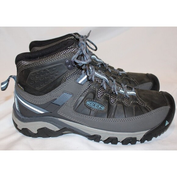 Keen Men's Targhee 3 Mid WP Hiking Boots GRAY BLUE SZ 11 WIDE NWOB $165 - Picture 1 of 6